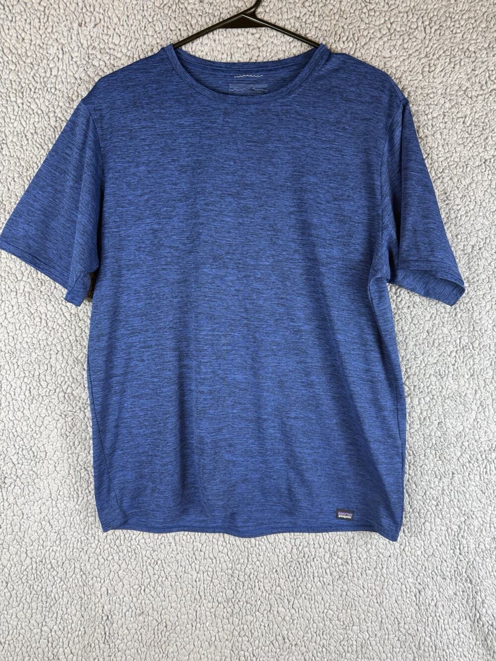 Patagonia Mens Capilene Cool Daily T-Shirt Stretch Performance Blue Size Medium